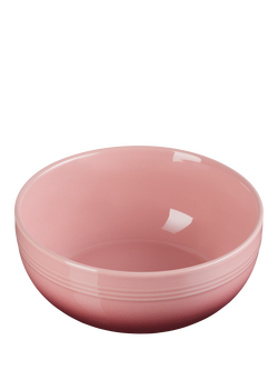 Le Creuset Stoneware Coupe Cereal Bowl, 15.9cm, Rose Quartz - view 2, Rose Quartz