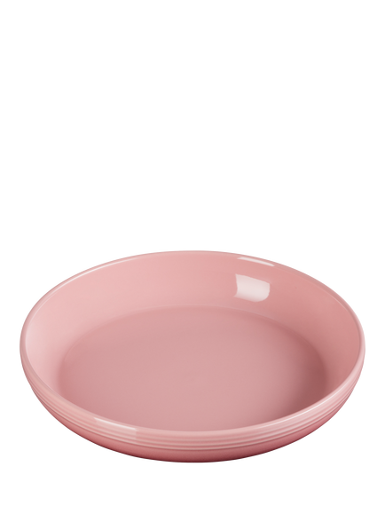 Le Creuset Stoneware Coupe Pasta Bowl, 21.7cm - view 2, Rose Quartz