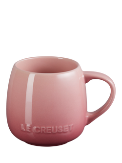 Le Creuset Stoneware Coupe Mug, 320ml, Rose Quartz, Rose Quartz