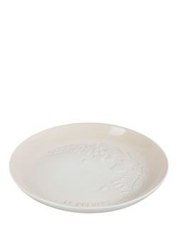 Le Creuset Stoneware Jardin Plate, 22cm - view 2, Meringue