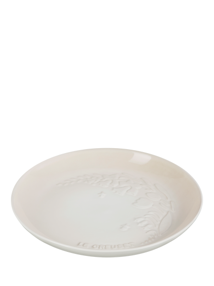 Le Creuset Stoneware Jardin Plate, 22cm - view 2, Meringue