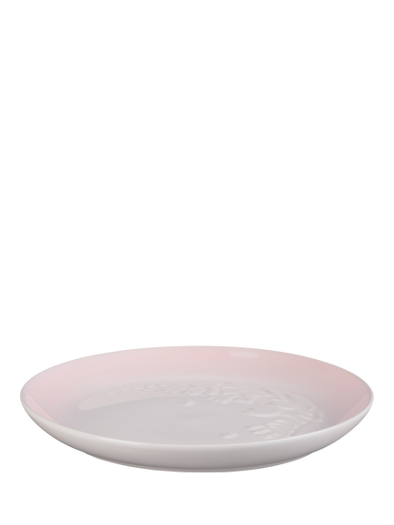 Le Creuset Stoneware Jardin Plate, 22cm, Shell Pink