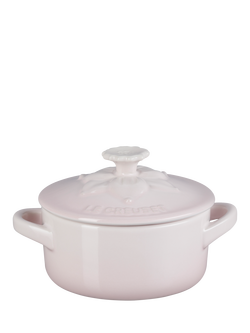 Le Creuset Stoneware Jardin Petite Round Casserole, Shell Pink
