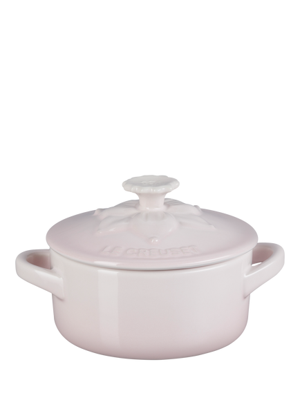 Le Creuset Stoneware Jardin Petite Round Casserole, Shell Pink
