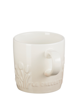 Le Creuset Stoneware Jardin Mug, 200ml - view 2, Meringue