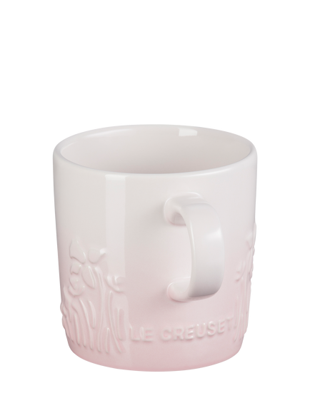 Le Creuset Stoneware Jardin Mug, 350ml - view 2, Shell Pink