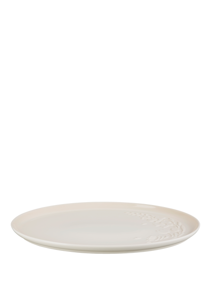 Le Creuset Stoneware Jardin Oval Serving Platter, 36cm, Meringue