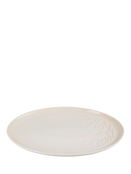 Le Creuset Stoneware Jardin Oval Serving Platter, 36cm - view 2, Meringue