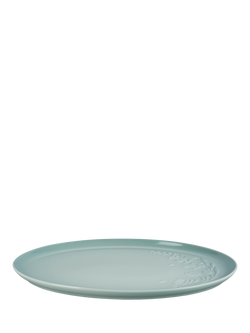 Le Creuset Stoneware Jardin Oval Serving Platter, 36cm, Sea Salt