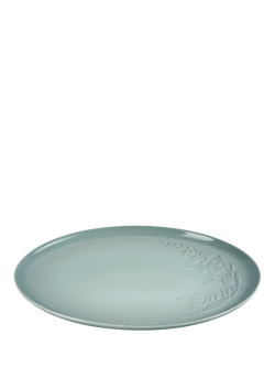 Le Creuset Stoneware Jardin Oval Serving Platter, 36cm - view 2, Sea Salt
