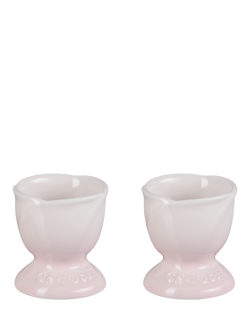 Le Creuset Stoneware Jardin Egg Cup, Set of 2, Shell Pink