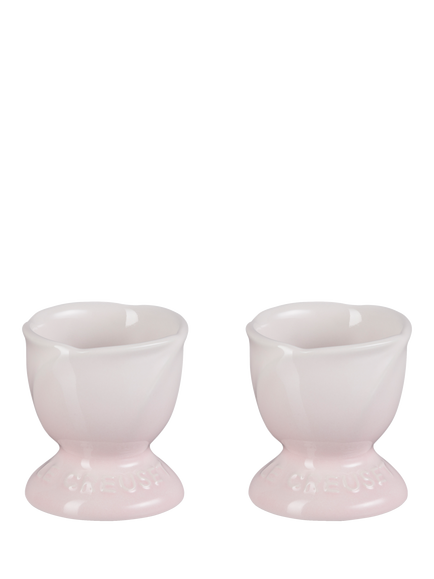 Le Creuset Stoneware Jardin Egg Cup, Set of 2, Shell Pink