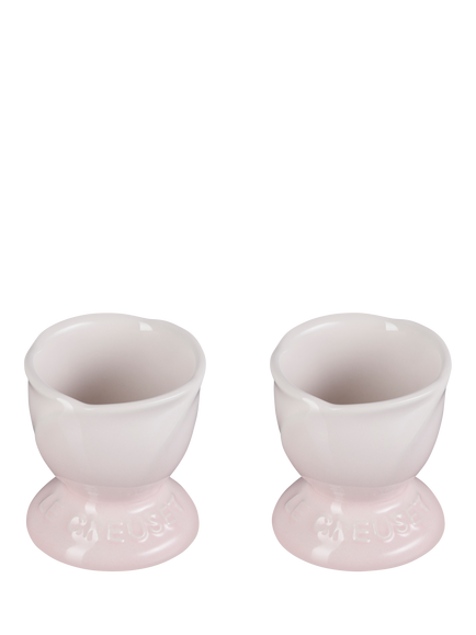 Le Creuset Stoneware Jardin Egg Cup, Set of 2 - view 2, Shell Pink
