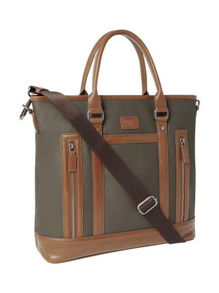 OSPREY LONDON Frontline Large Workbag - view 2, Khaki/Chestnut