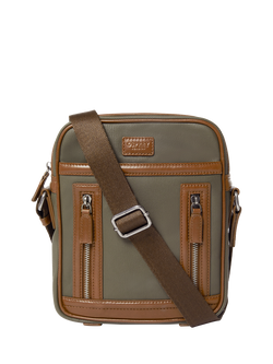 OSPREY LONDON Frontline Messenger Bag, Khaki/Chestnut