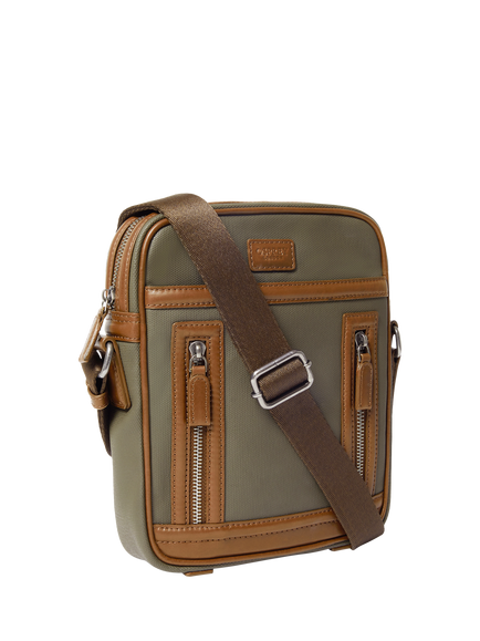 OSPREY LONDON Frontline Messenger Bag - view 2, Khaki/Chestnut