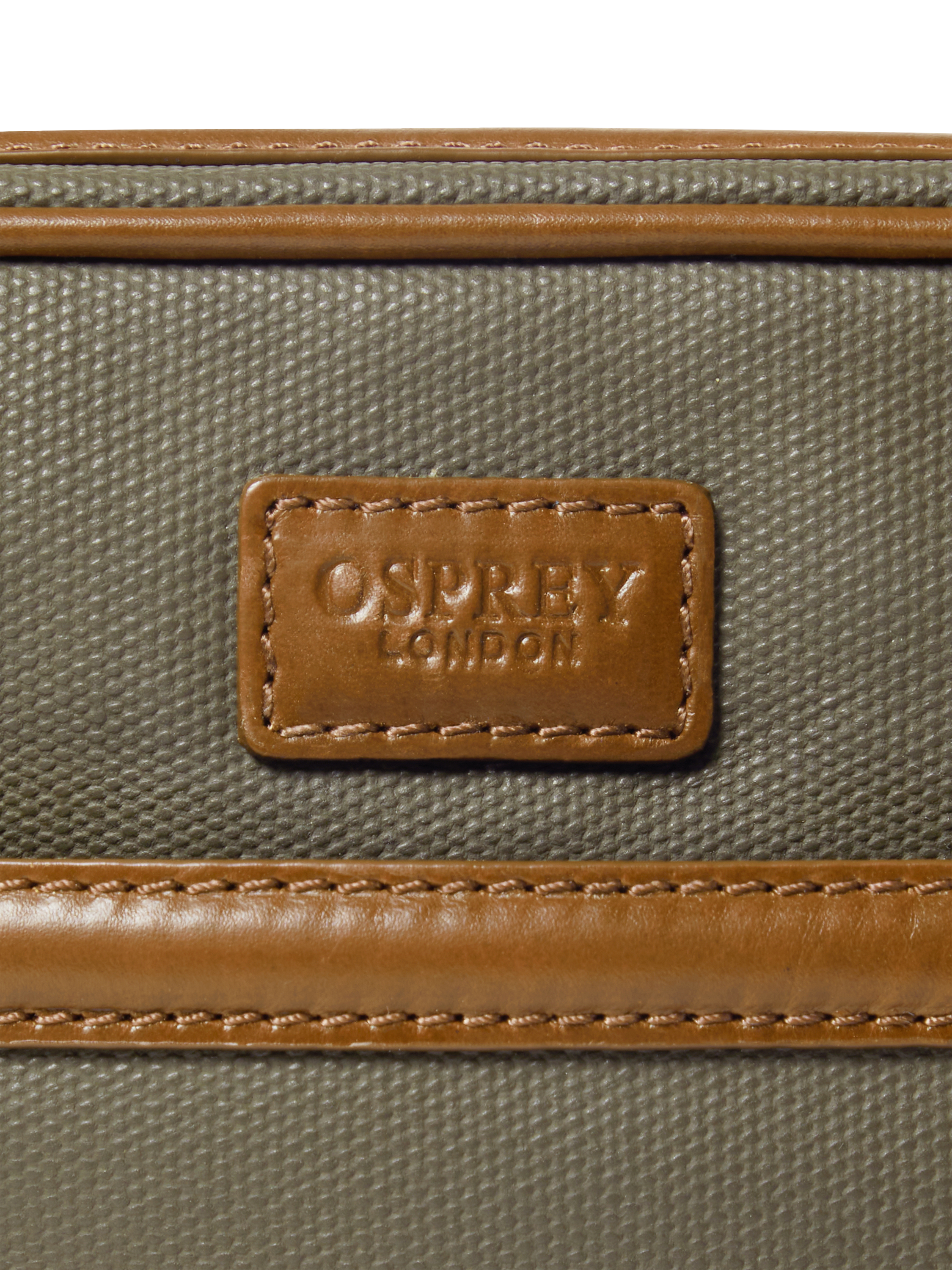 Product image 4 of 5, which shows OSPREY LONDON Frontline Messenger Bag, Khaki/Chestnut