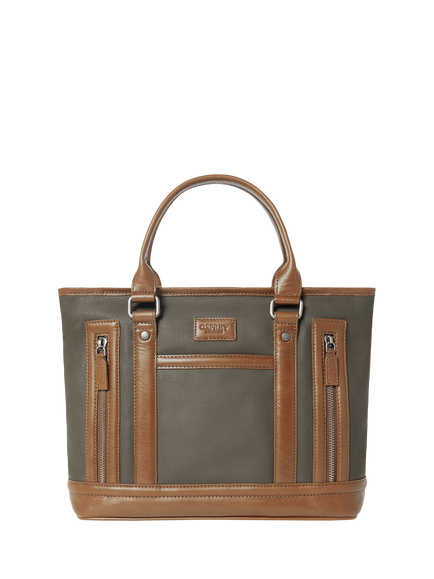 OSPREY LONDON Frontline Small Workbag, Khaki/Chestnut