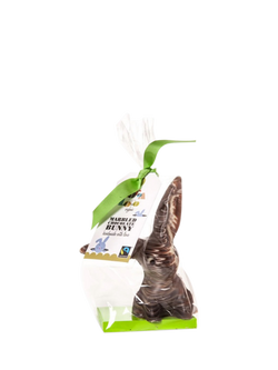 Cocoa Loco Solid Marble Chocolate Bunny, 200g, Multi