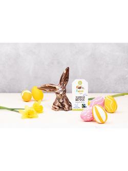Cocoa Loco Solid Marble Chocolate Bunny, 200g - view 2, Multi