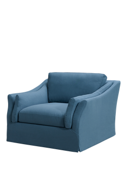 John Lewis Bude Armchair - view 2, Ocean Linen