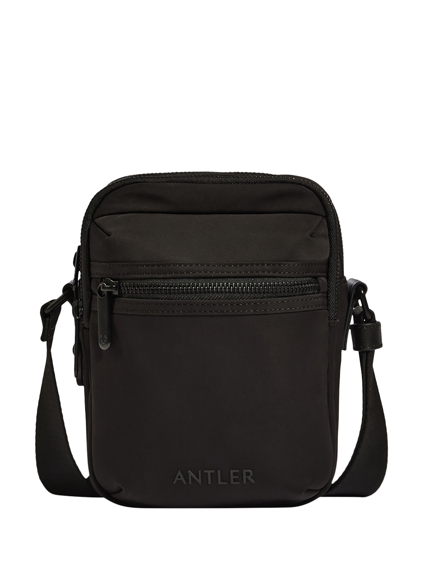 Product image 2 of 4, which shows Antler Icon Crossbody Bag, Black