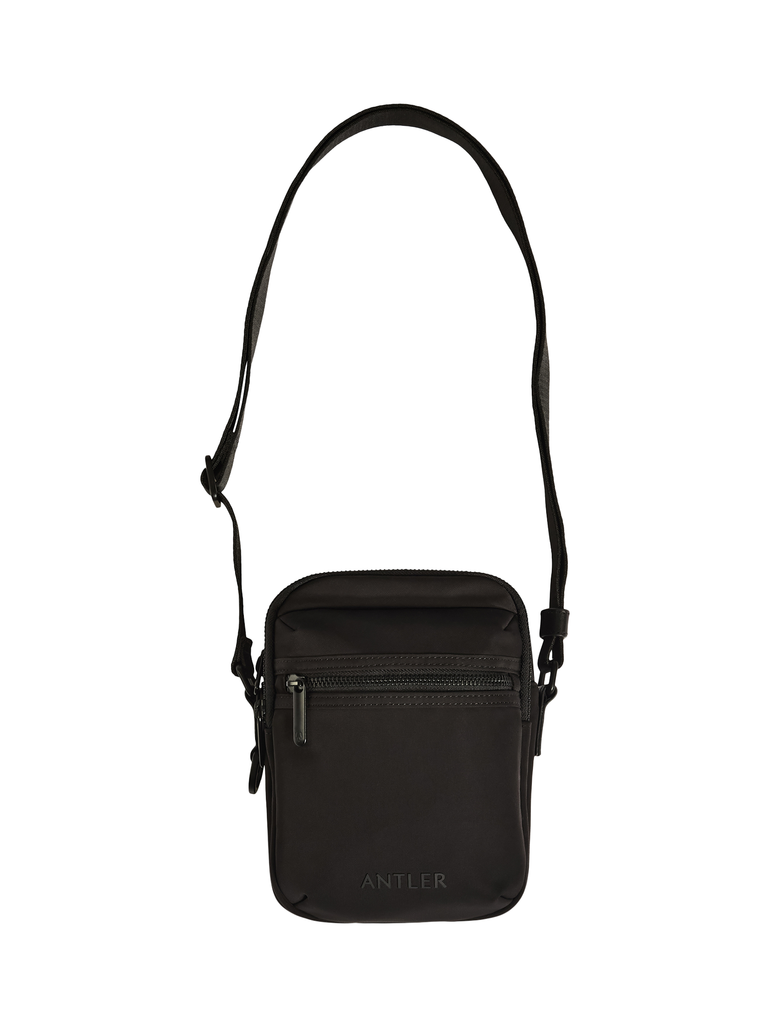 Product image 4 of 4, which shows Antler Icon Crossbody Bag, Black