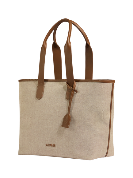 Antler Heritage Tote Bag, Natural