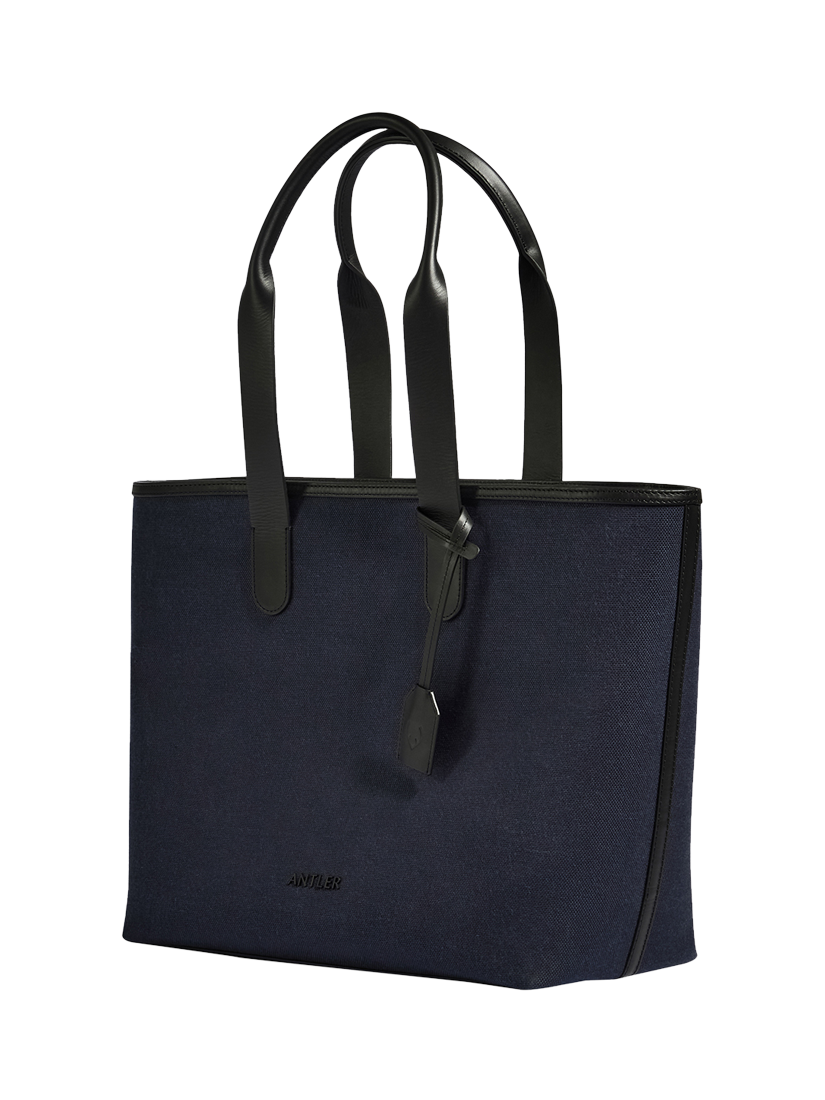Product image 1 of 5, which shows Antler Heritage Tote Bag, Navy