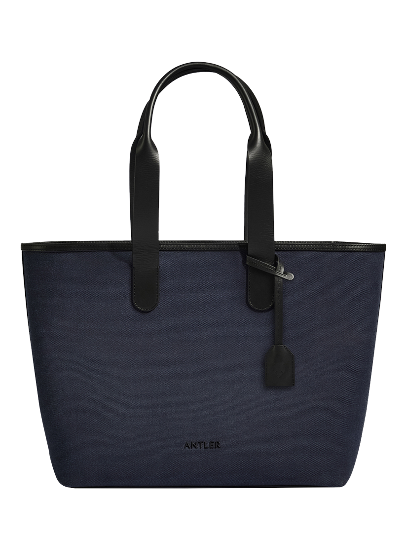 Product image 2 of 5, which shows Antler Heritage Tote Bag, Navy