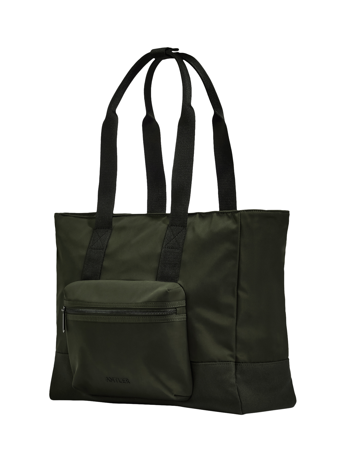Product image 1 of 3, which shows Antler Icon Tote Bag, Dark Khaki
