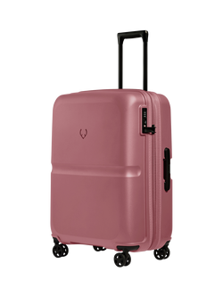 Antler Single Stripe 4-Wheel 68cm Expandable Medium Suitcase, Clay Pink