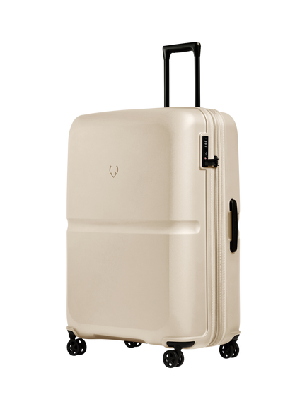 Antler 81cm Expandable Double Wheel Large Single Stripe Suitcase, 156L, Wheat Yellow