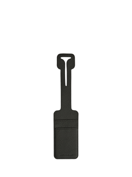 Antler Heritage Leather Tag, Basalt - view 2, Basalt