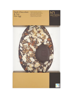 Waitrose & Partners No1 Dark Chocolate & Nut Flat Egg, 220g, Multi