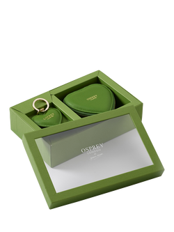 OSPREY LONDON The Tilly Leather Heart Gift Set, Apple