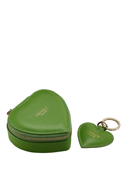 OSPREY LONDON The Tilly Leather Heart Gift Set - view 2, Apple