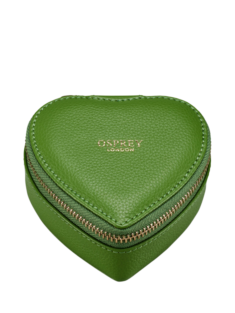 Product image 3 of 11, which shows OSPREY LONDON The Tilly Leather Heart Gift Set, Apple