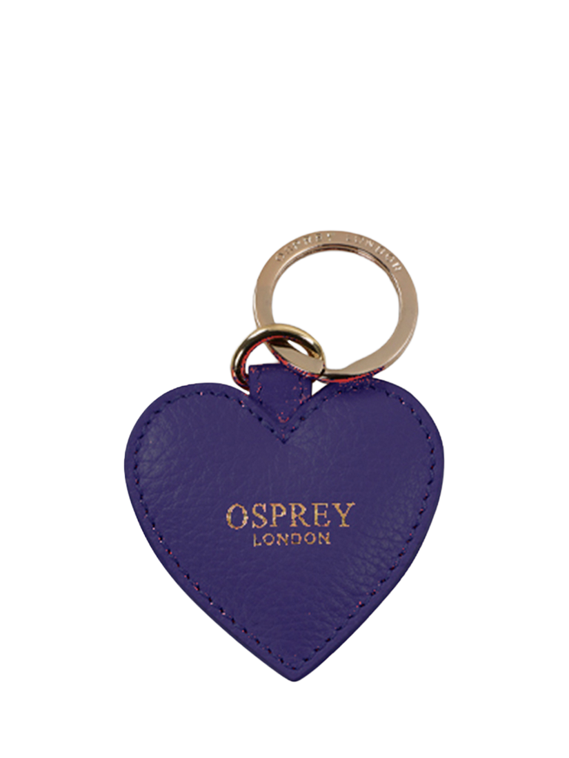 OSPREY LONDON The Tilly Leather Heart Gift Set, Purple