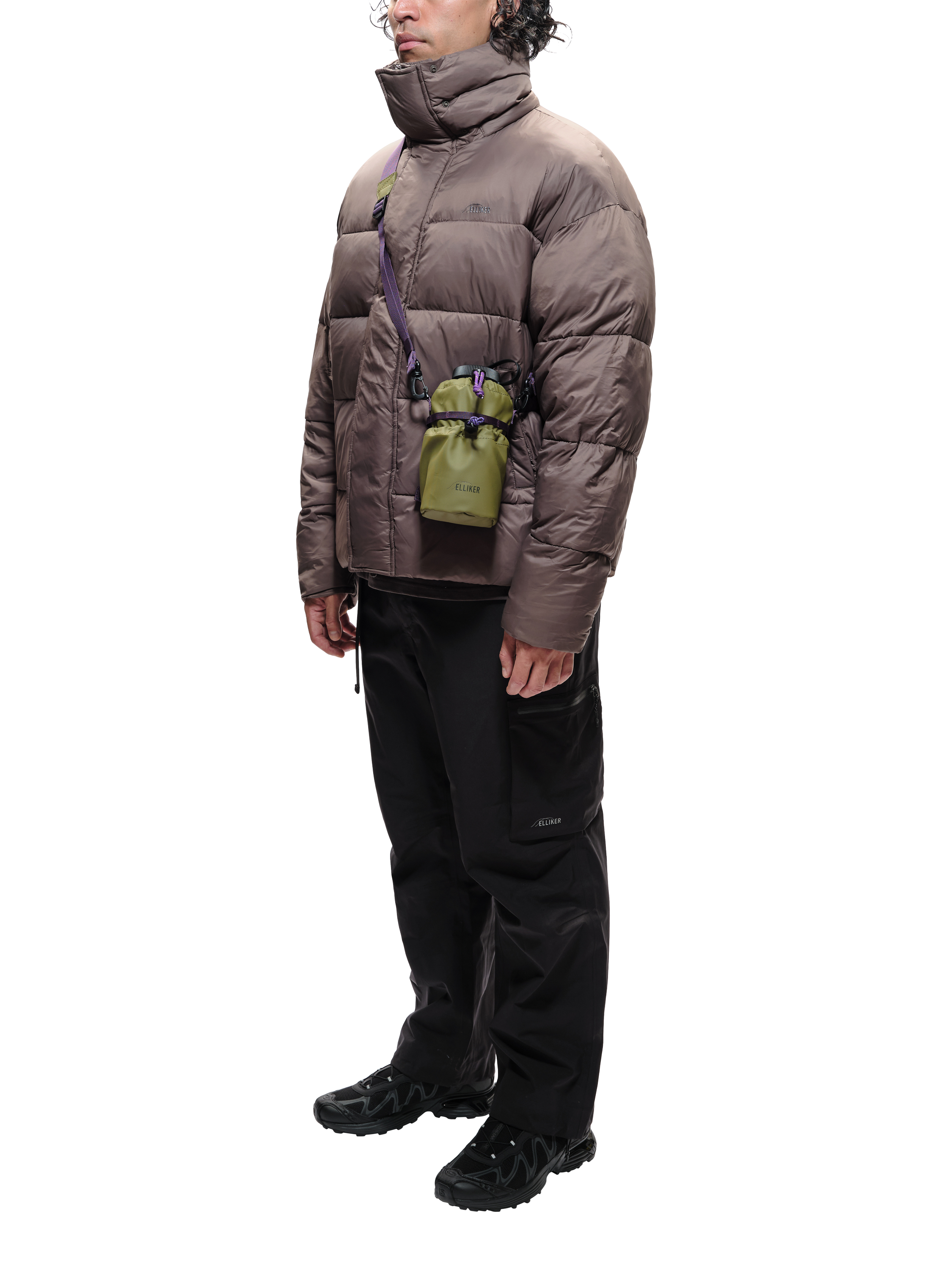 Product image 2 of 9, which shows ELLIKER Keasden Water Bottle Bag, Khaki