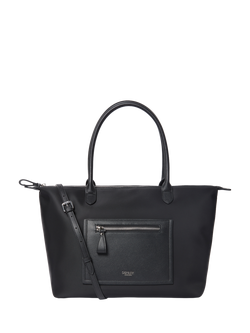 OSPREY LONDON Linear Tote Bag, Black