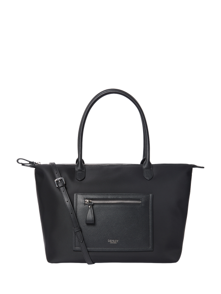 OSPREY LONDON Linear Tote Bag, Black