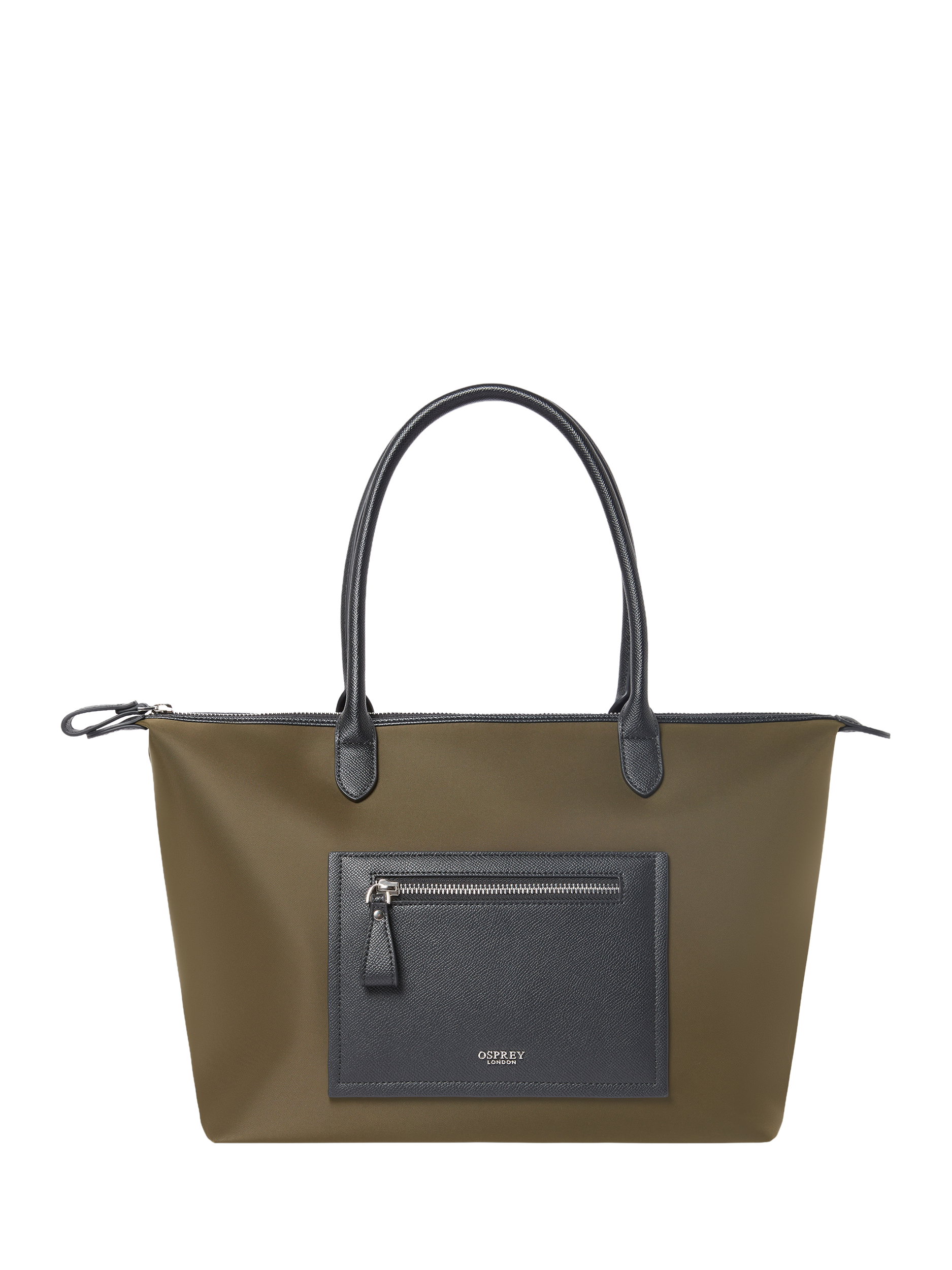Product image 5 of 5, which shows OSPREY LONDON Linear Tote Bag, Olive
