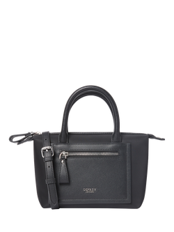 OSPREY LONDON Mini Linear Tote Bag, Black