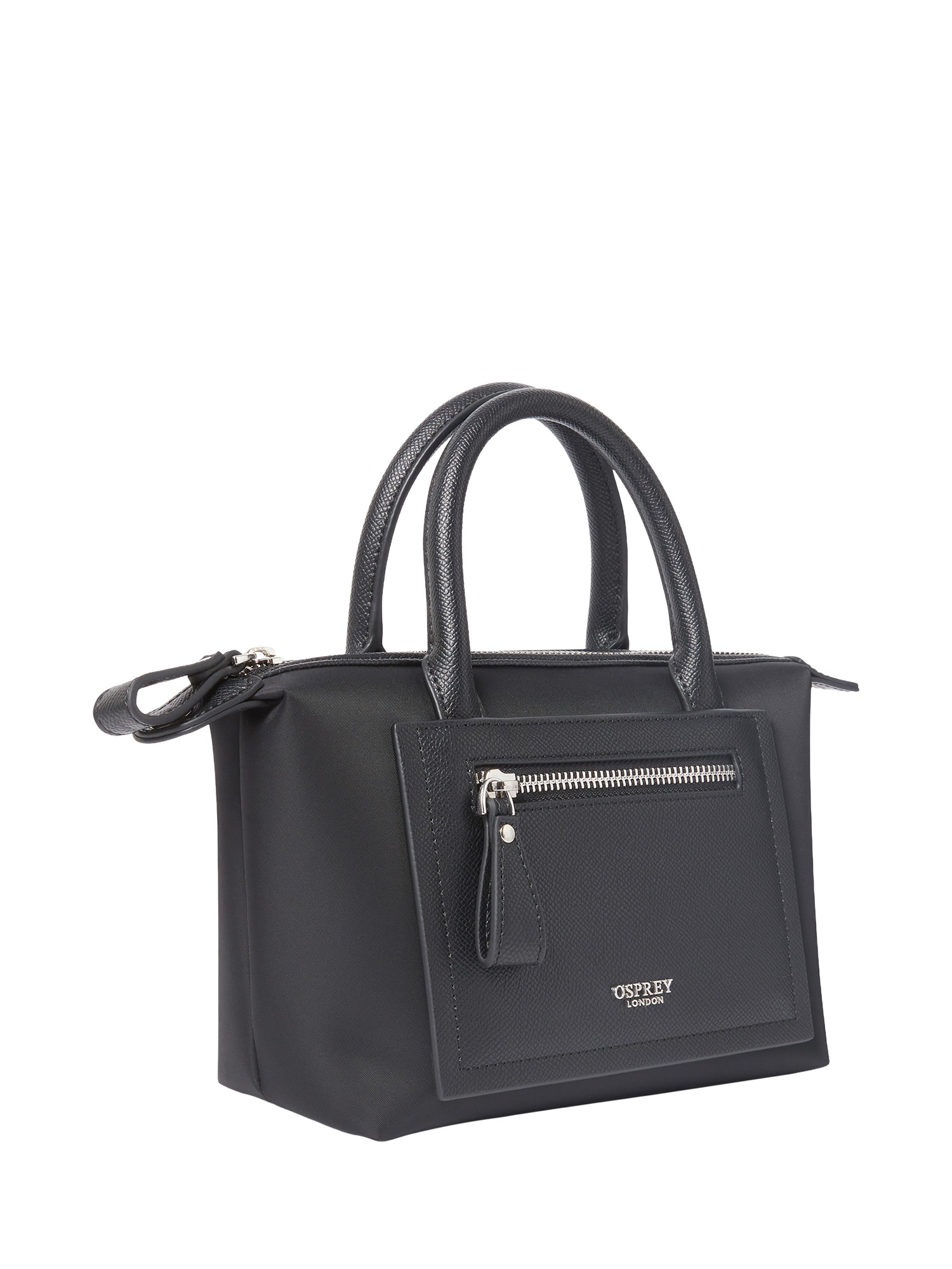 Product image 2 of 5, which shows OSPREY LONDON Mini Linear Tote Bag, Black