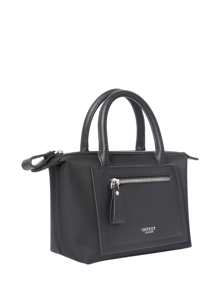 OSPREY LONDON Mini Linear Tote Bag - view 2, Black