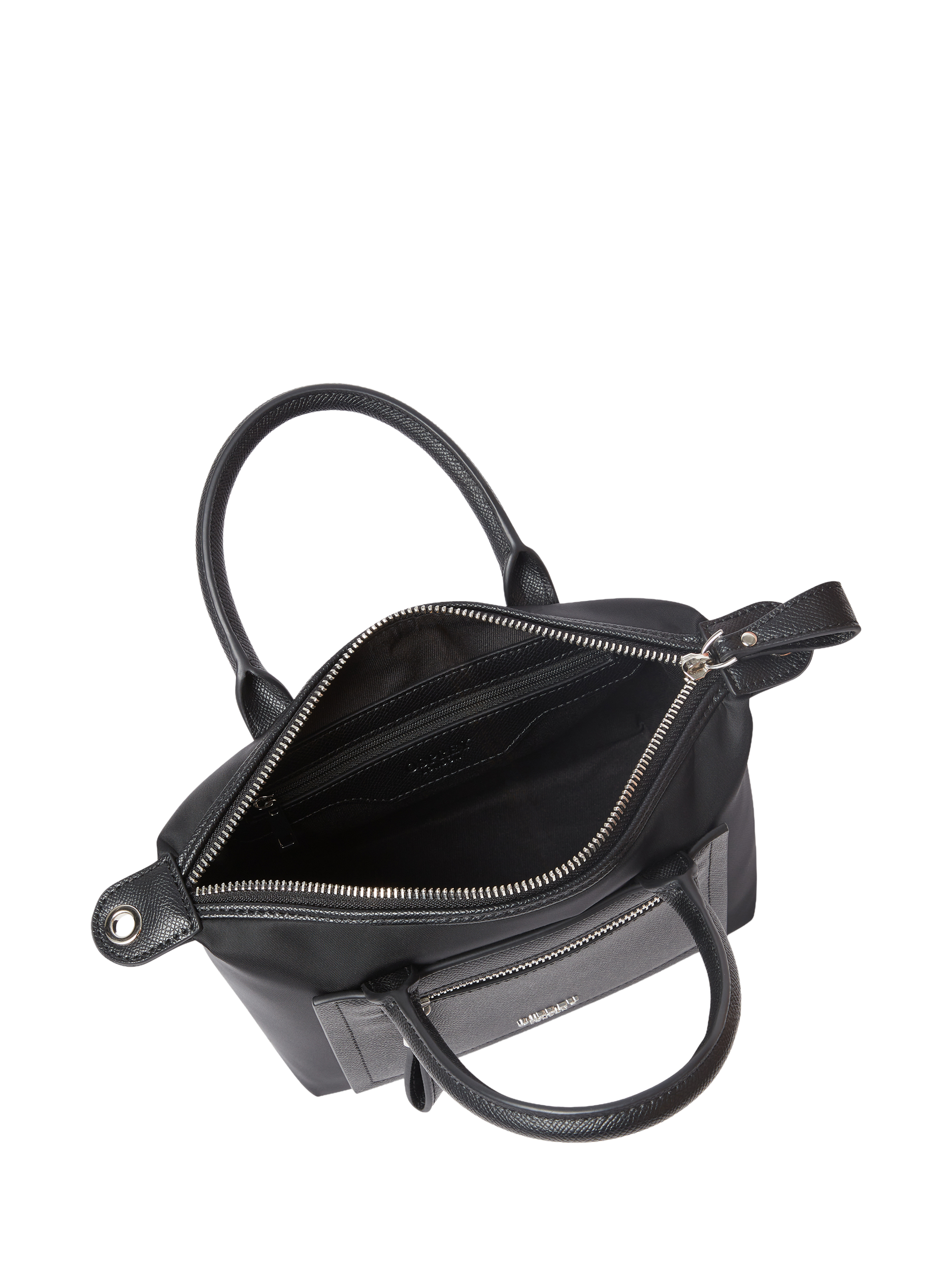 Product image 4 of 5, which shows OSPREY LONDON Mini Linear Tote Bag, Black