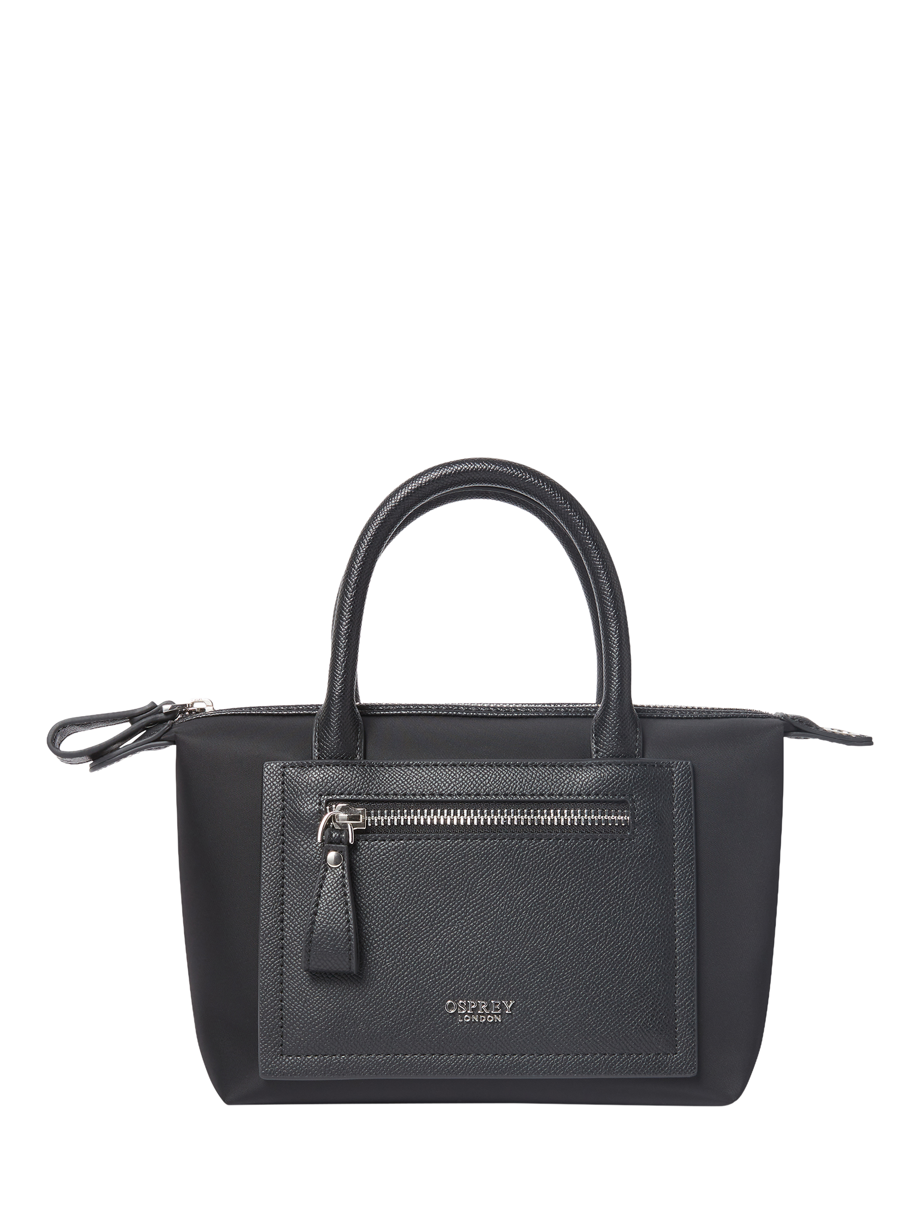 Product image 5 of 5, which shows OSPREY LONDON Mini Linear Tote Bag, Black