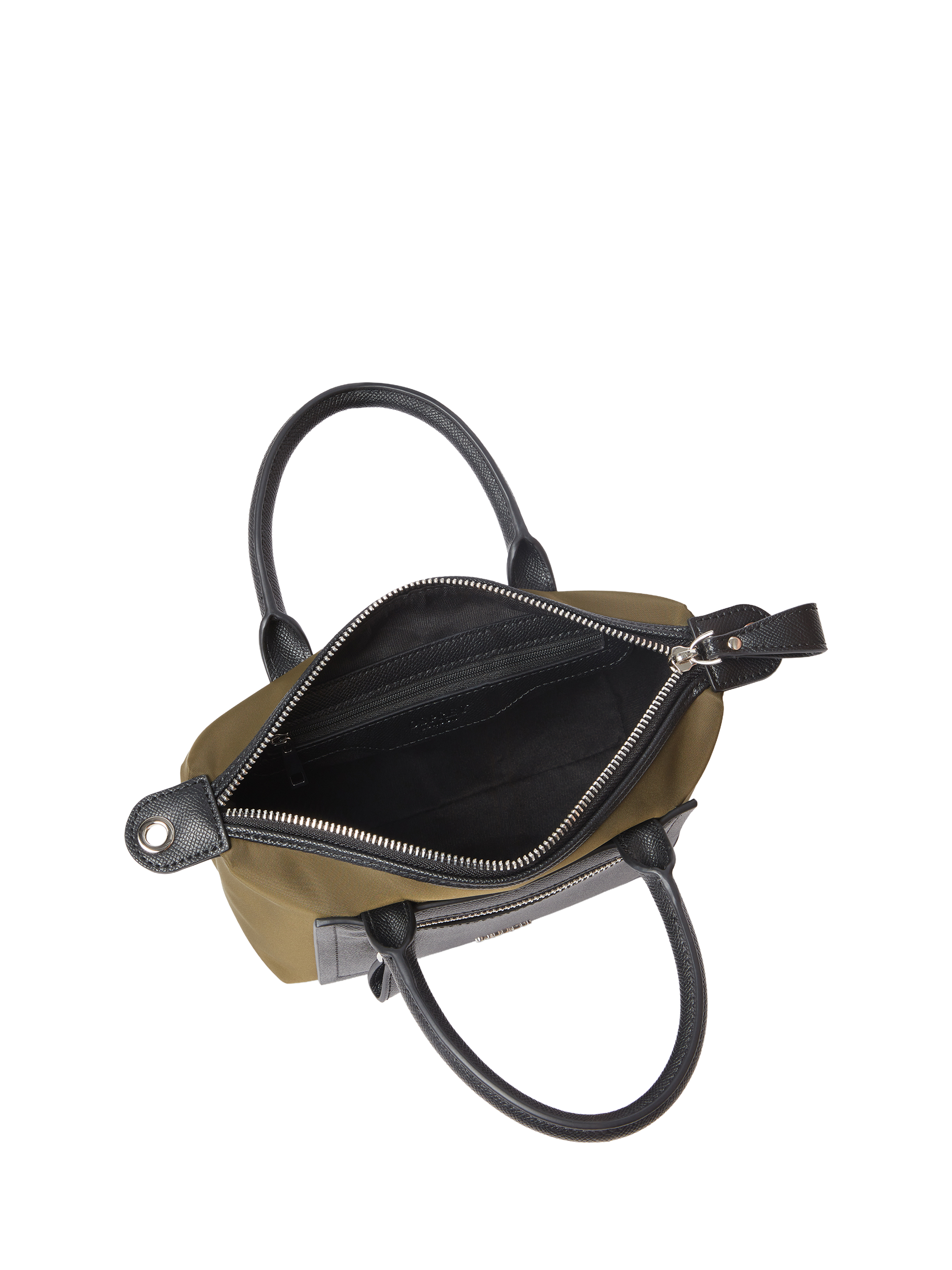 Product image 4 of 5, which shows OSPREY LONDON Mini Linear Tote Bag, Olive