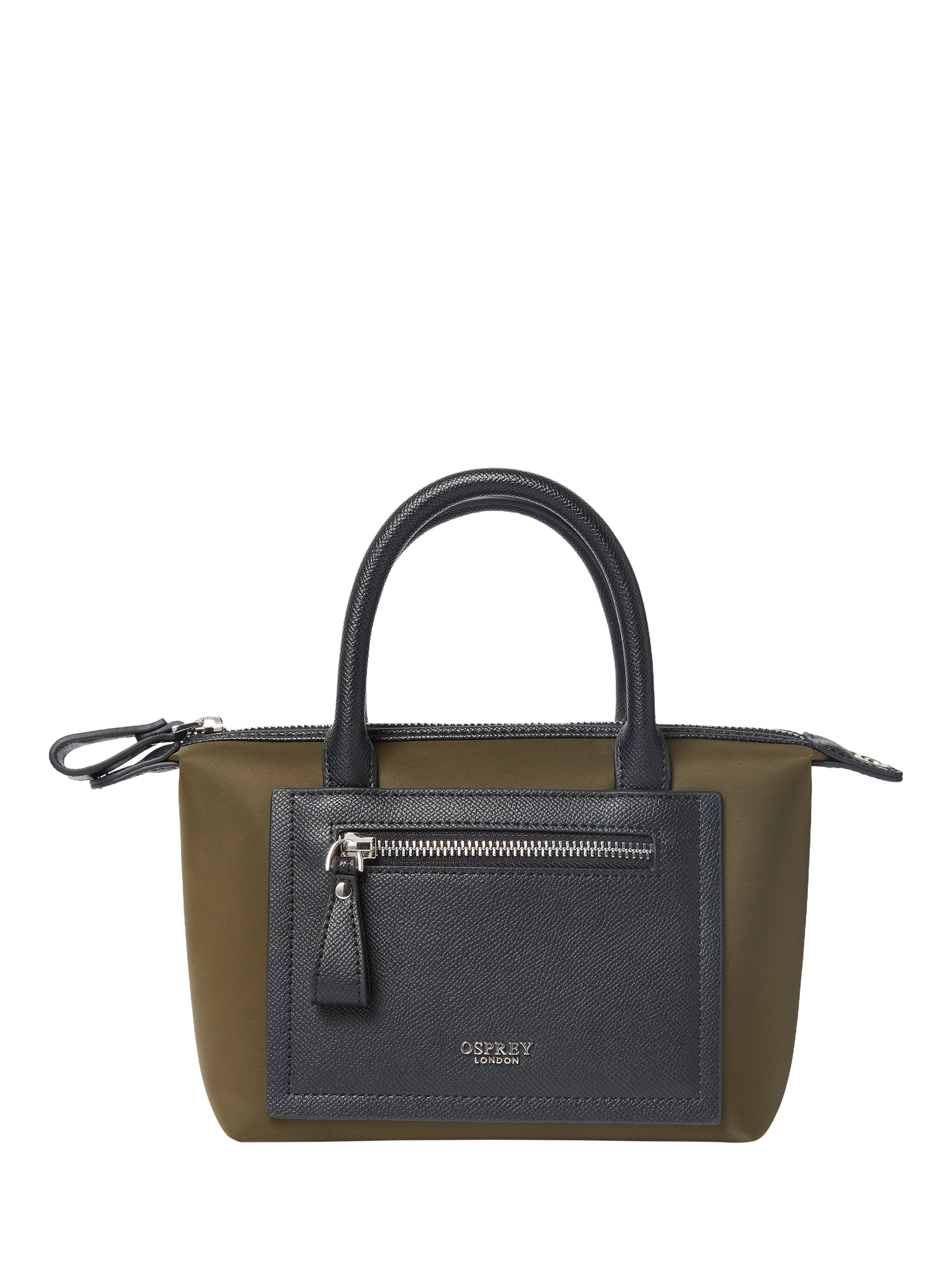 Product image 5 of 5, which shows OSPREY LONDON Mini Linear Tote Bag, Olive